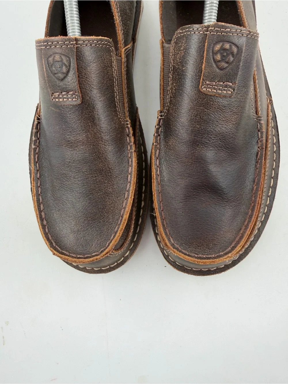 NEW! Ariat Men’s Cruiser Boat -SZ 11.5 D- Brown/Camo Slip-On Shoes Loafers